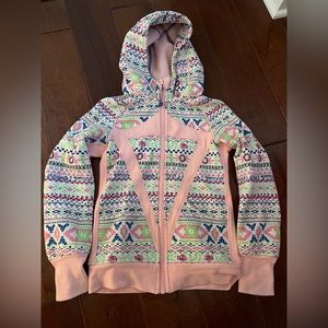 Lululemon Ivivva Girls size 8 Adorable Scuba Hoodie